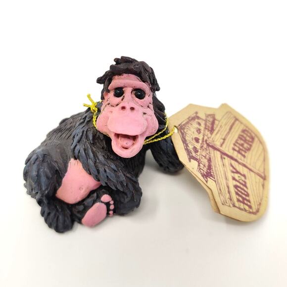 Holy Herd Noahs Ark Gorilla Figurine Pair Gardo & Gouda Pete Apsit Resin Figures - Picture 9 of 16